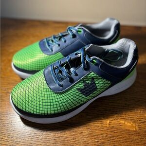 Men’s Brunswick Green and Blue Bowling Shoes, 7